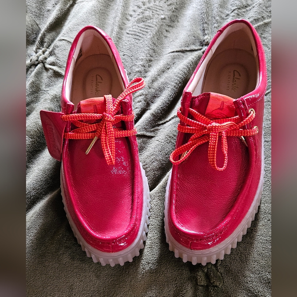 Clark's Torhill Red Patent Leather